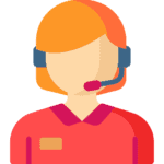 Icon of a customer service representative