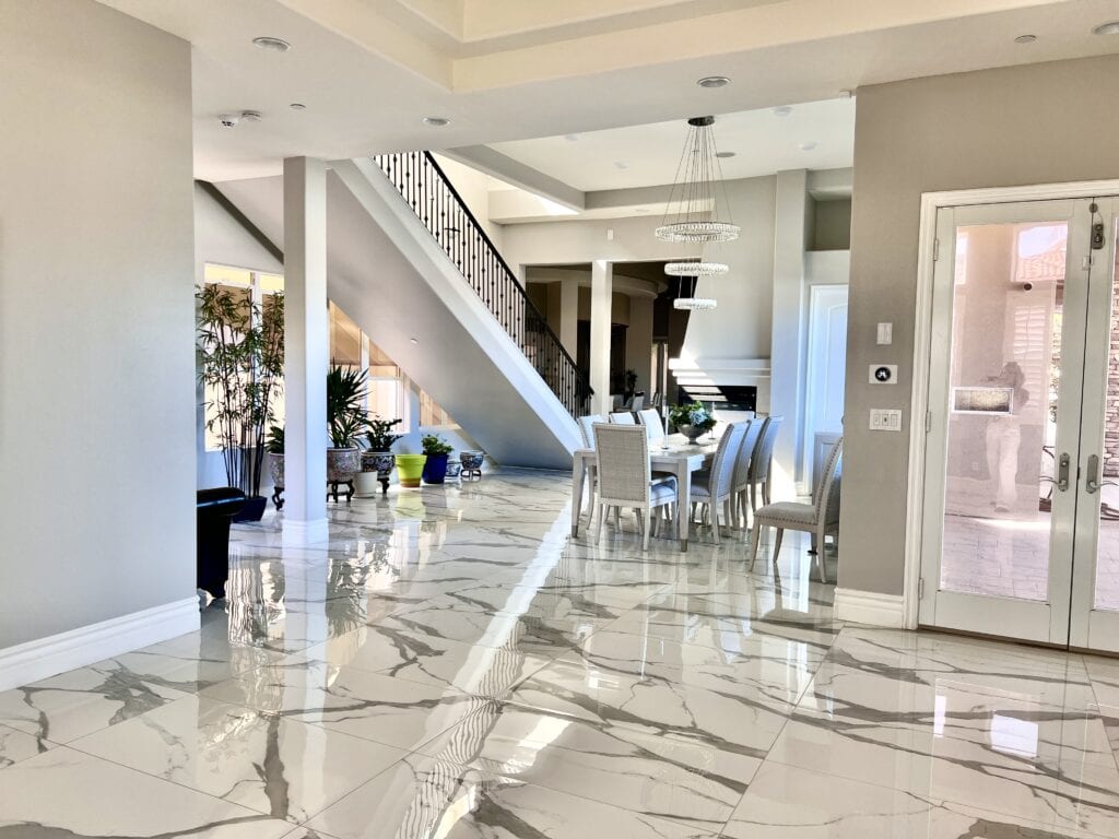 Tile floors