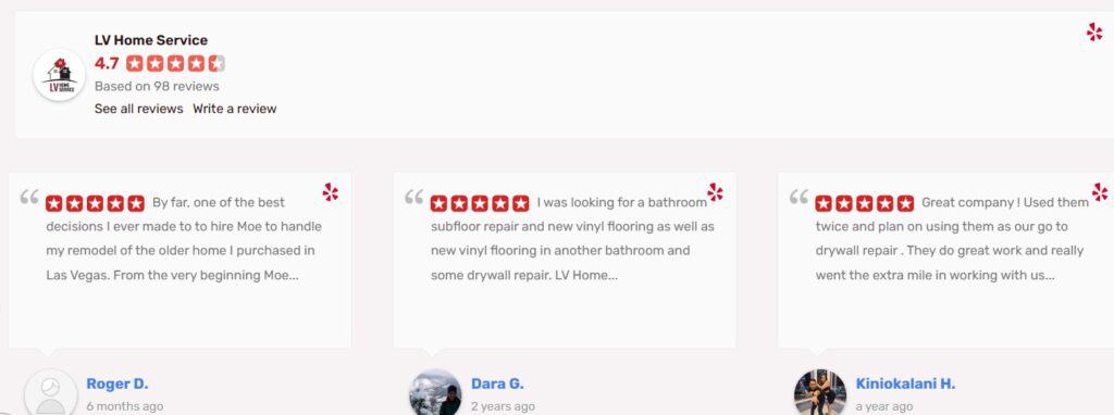 Customer reviews on our work