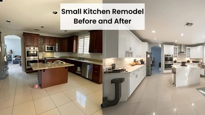 small kitchen remodel before and after