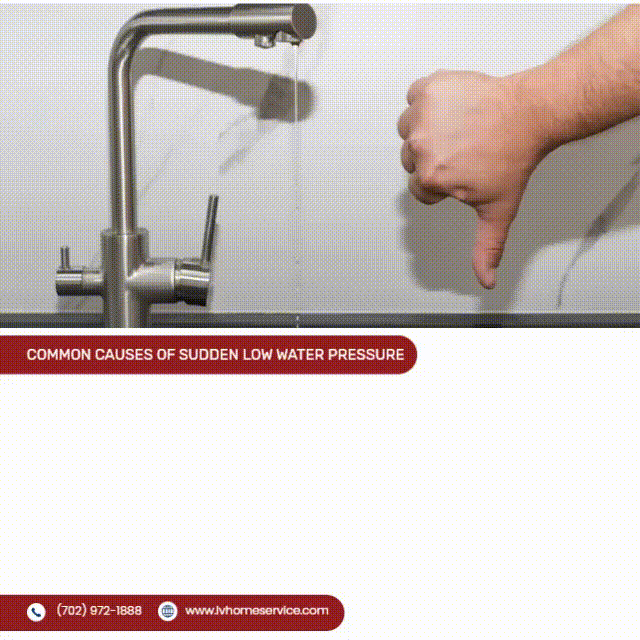 low water pressure in house suddenly